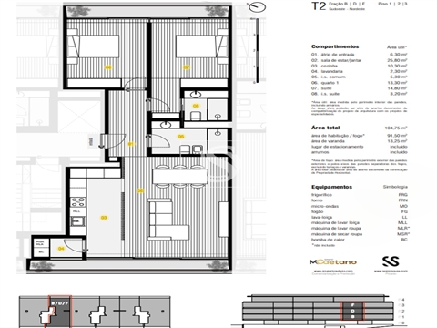 APARTAMENTO T2 - SECA DO BACALHAU C/VISTA DE MAR